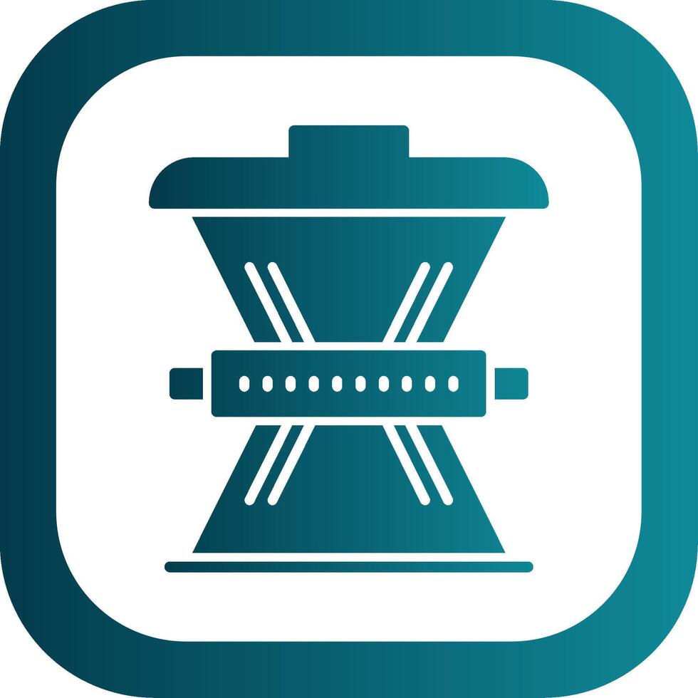 Waste Reduction Glyph Gradient Corner Icon vector