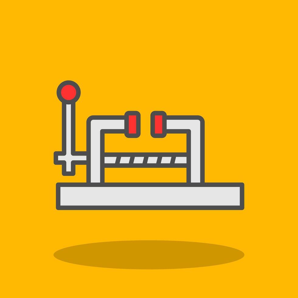 Vice Filled Shadow Icon vector