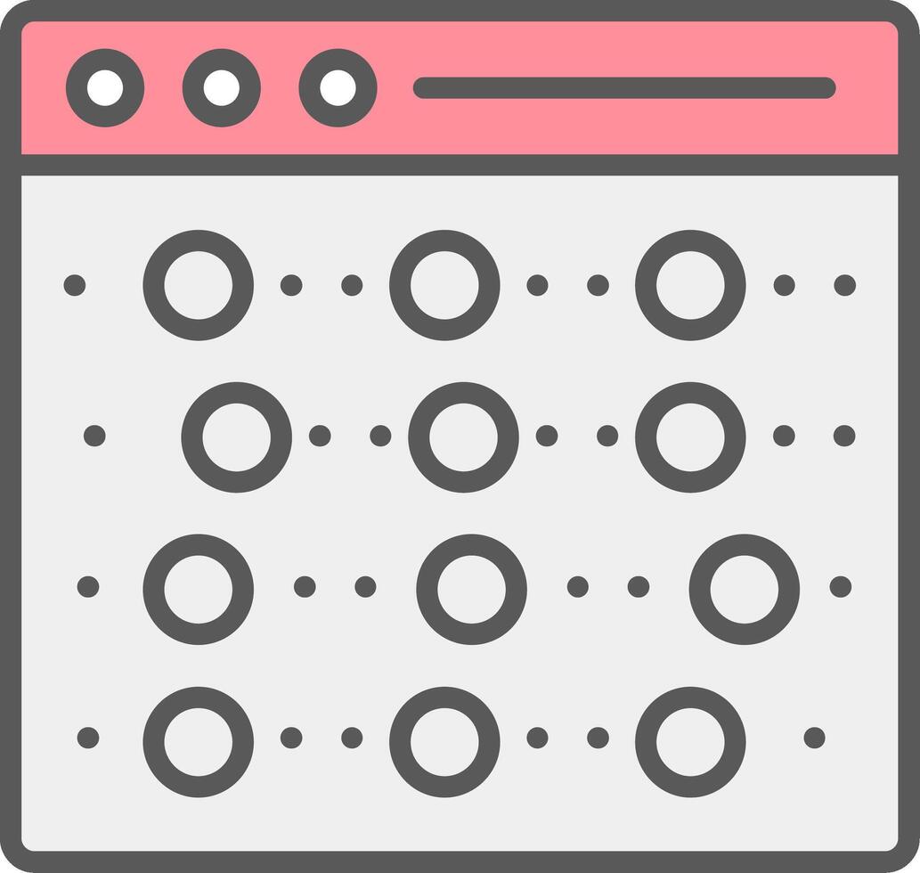 Recognition Line Filled Light Icon vector