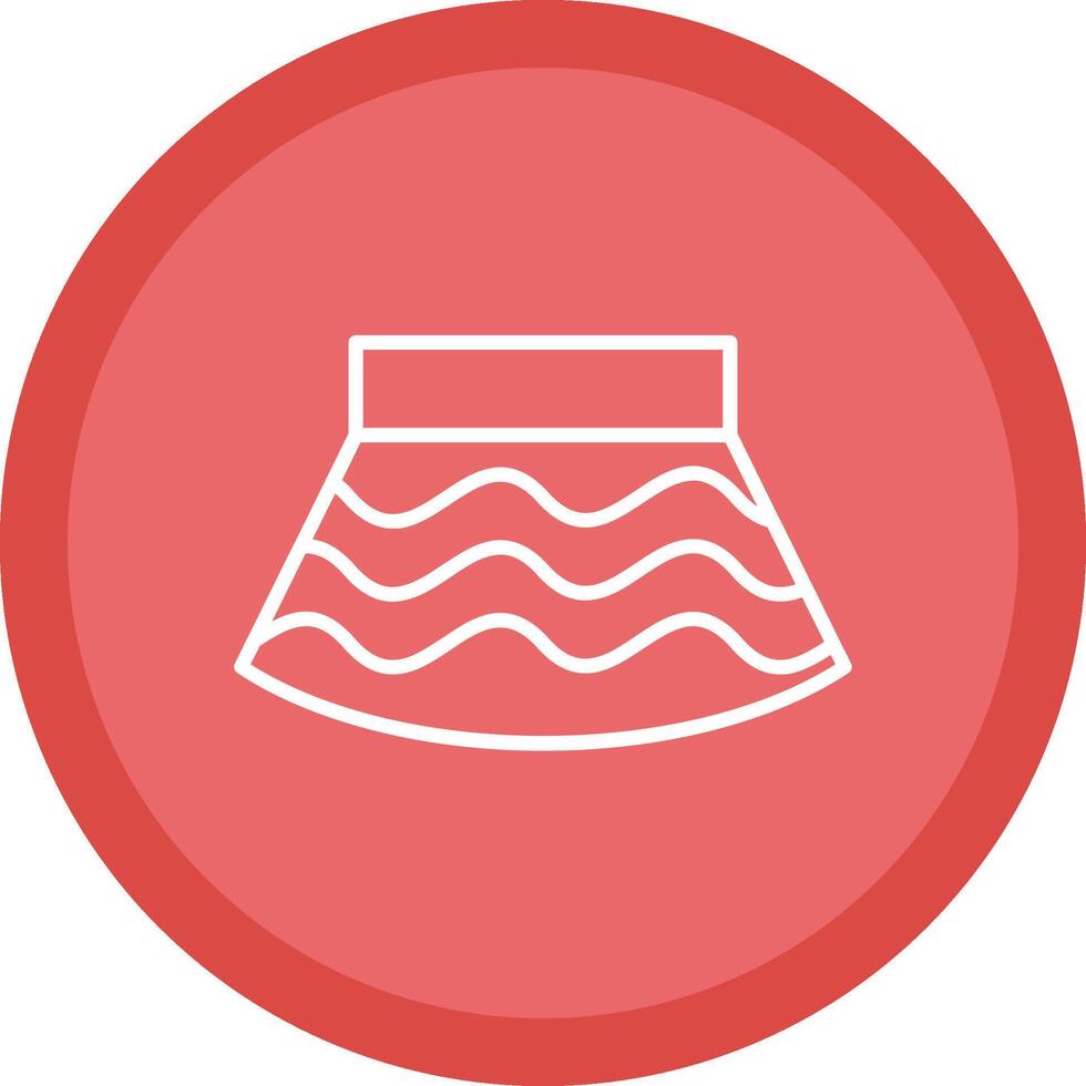 Skirt Line Multi Circle Icon vector
