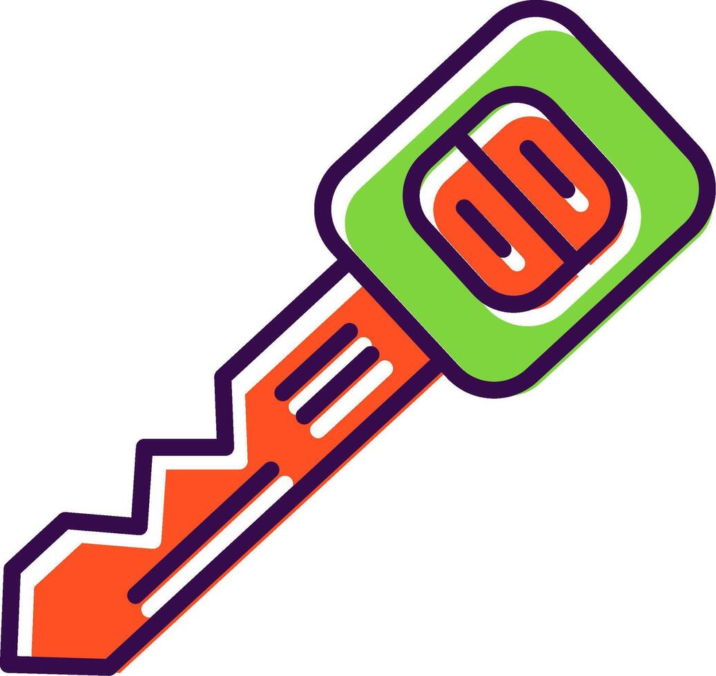 Car Key filled Design Icon vector