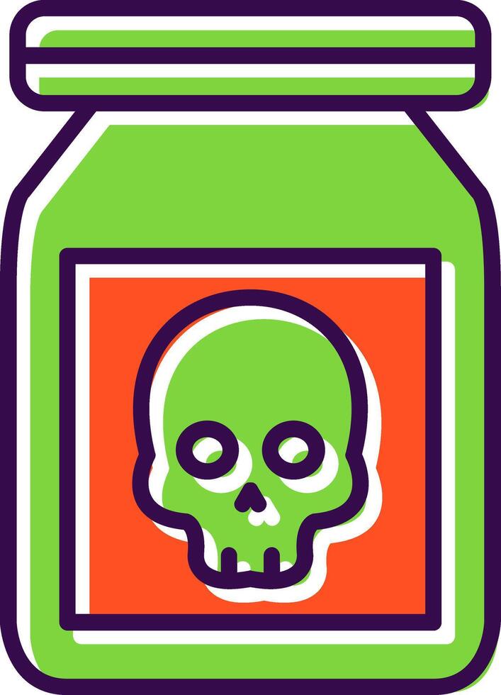 Chemical filled Design Icon vector