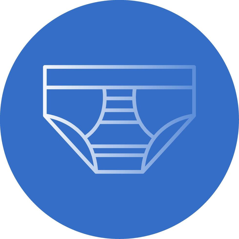 Underwear Flat Bubble Icon vector