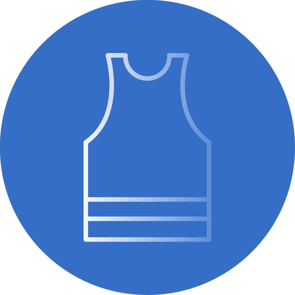 Undershirt Flat Bubble Icon vector