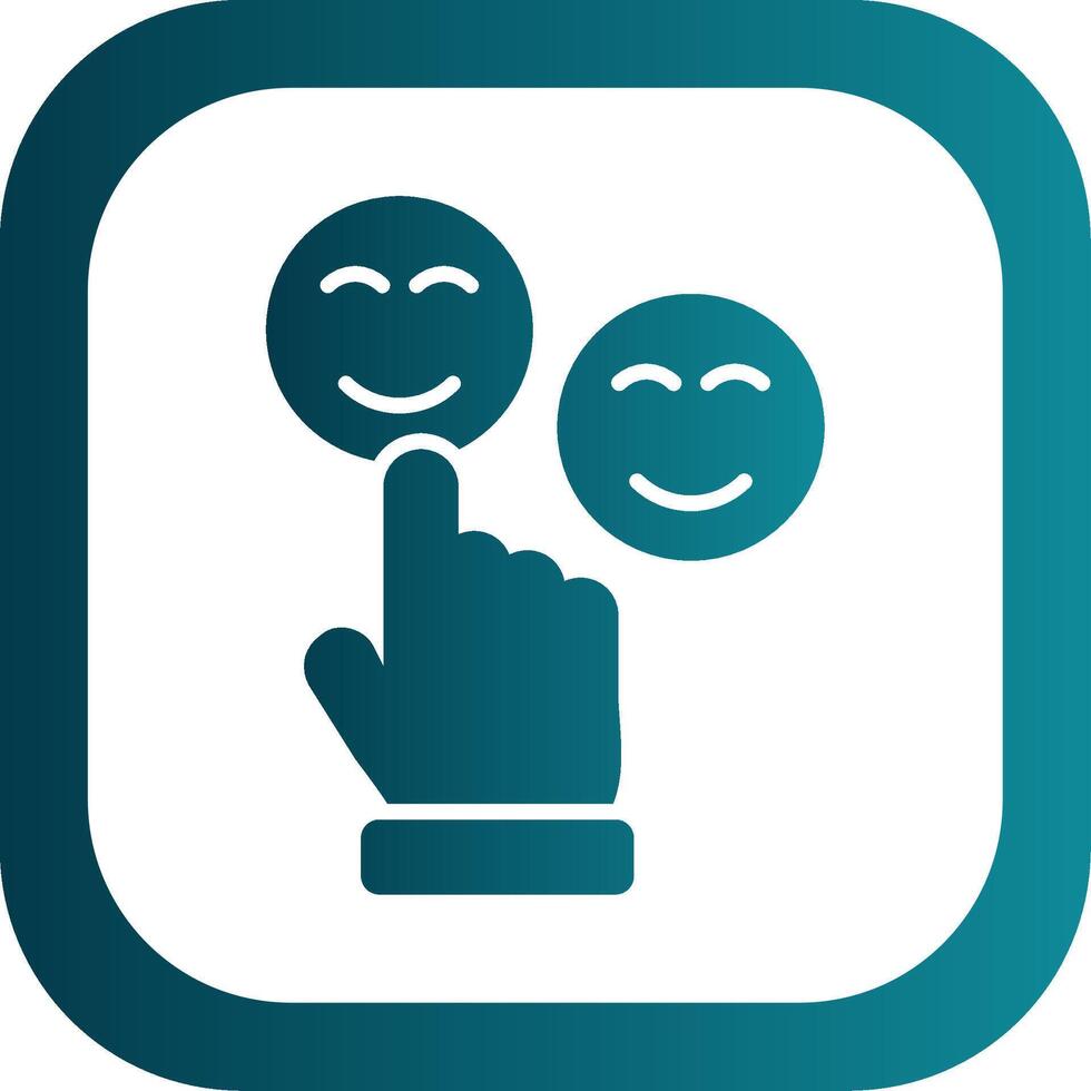 Satisfaction Filled Yellow Icon vector