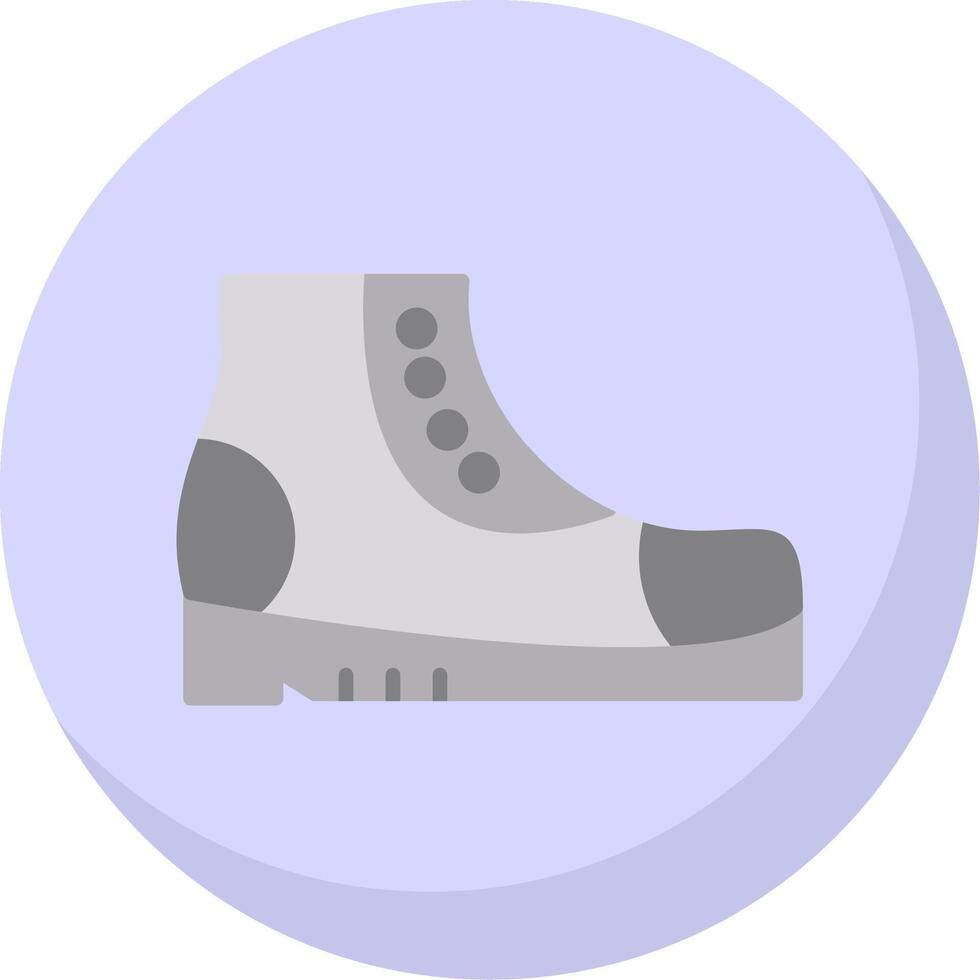 Boots Flat Bubble Icon vector