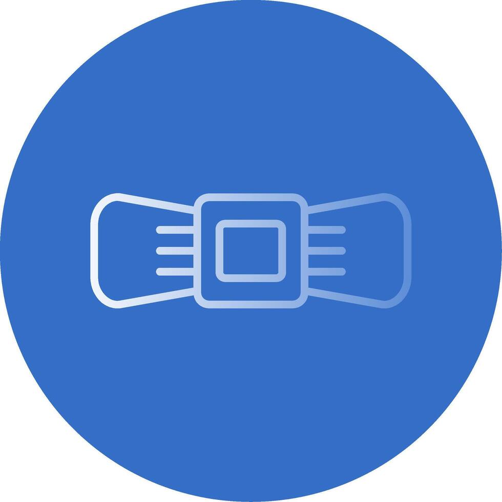 Bow Flat Bubble Icon vector