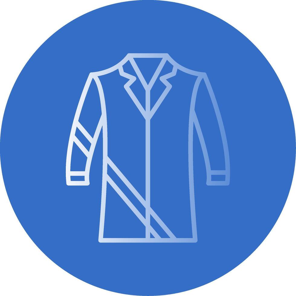 Coat Flat Bubble Icon vector