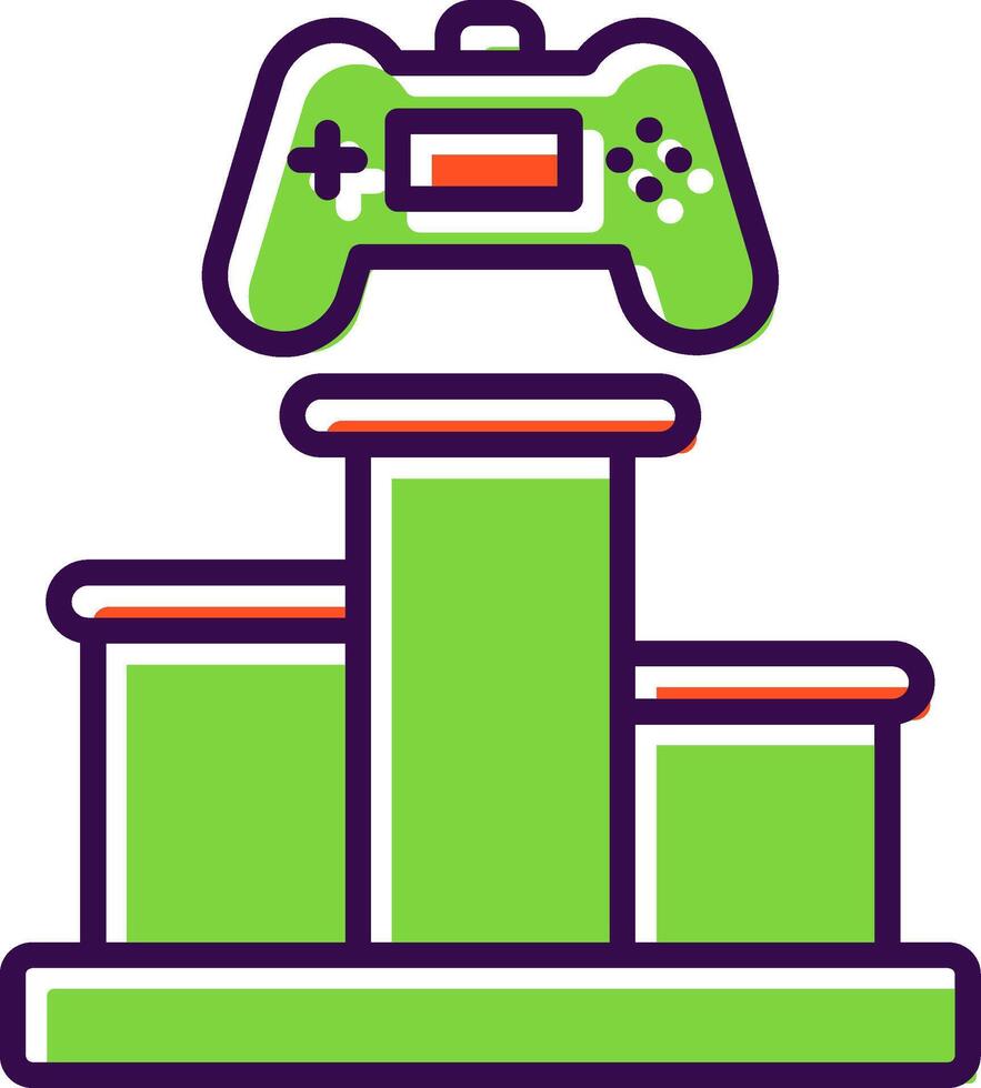 Podium filled Design Icon vector
