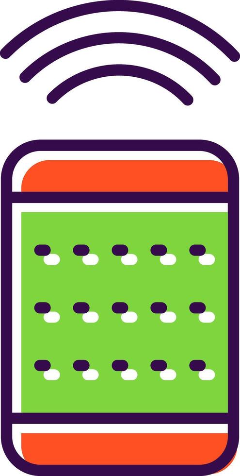 Remote Control filled Design Icon vector