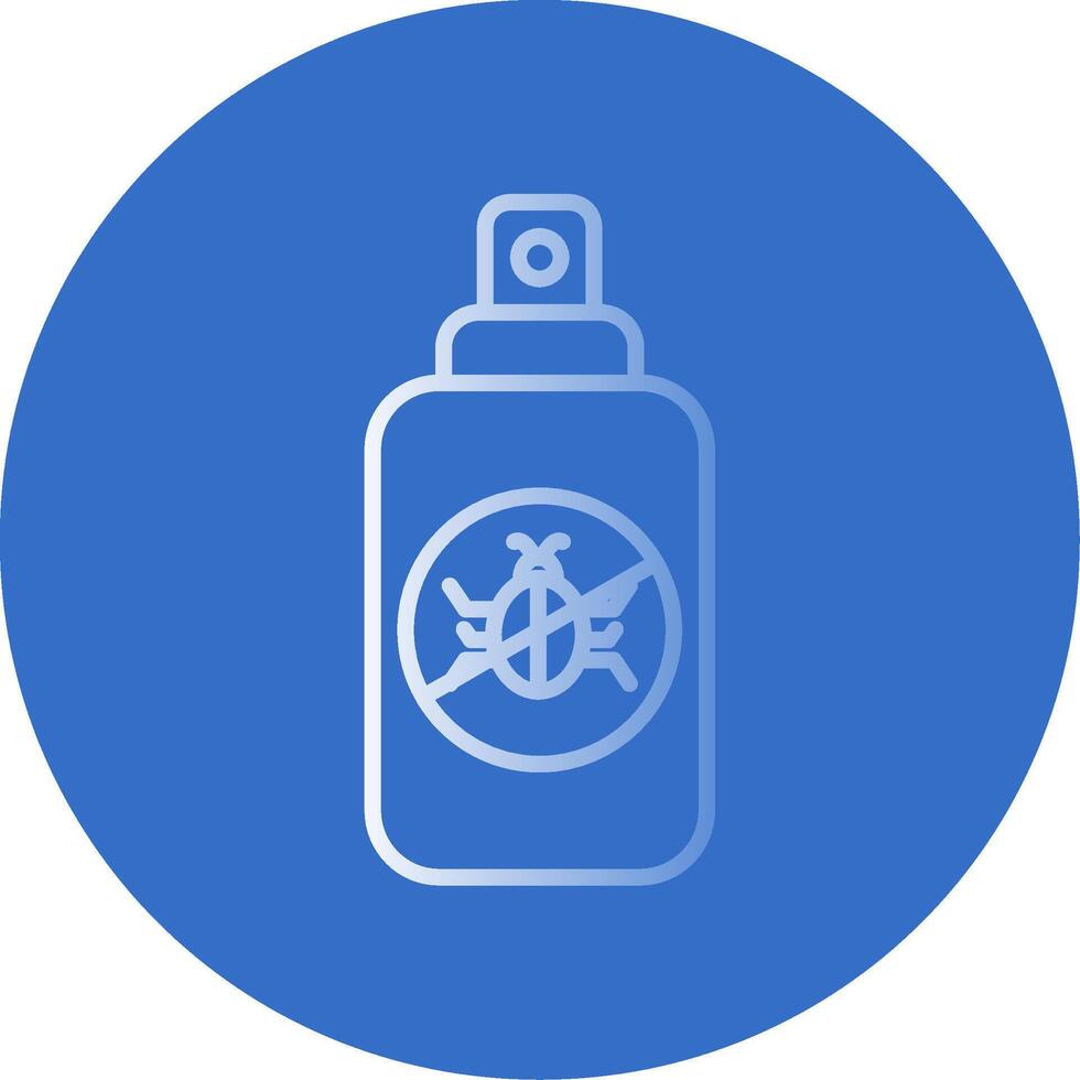 Insect Repellent Flat Bubble Icon vector