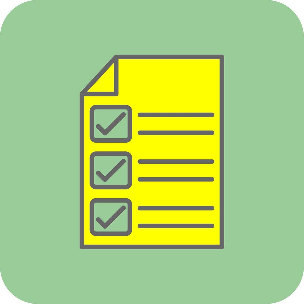 Check In Filled Yellow Icon vector