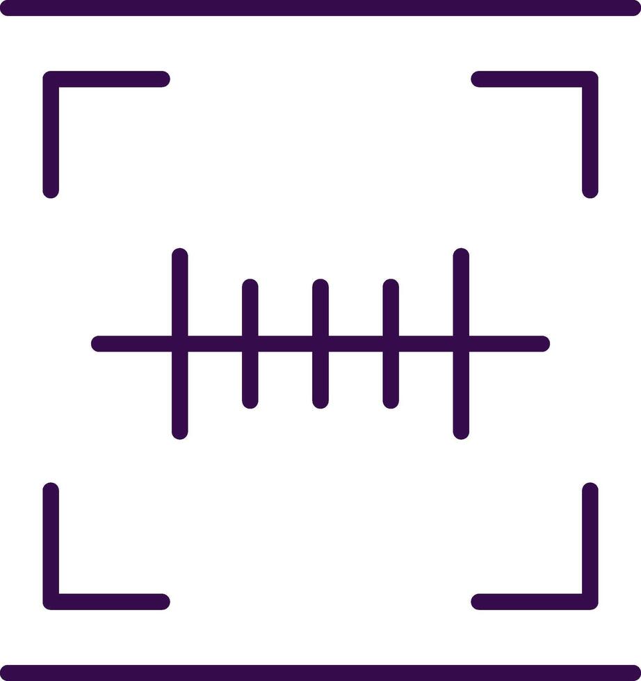 Barcode Scan filled Design Icon vector