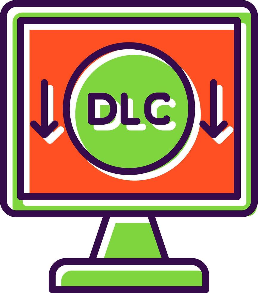 Download File filled Design Icon vector