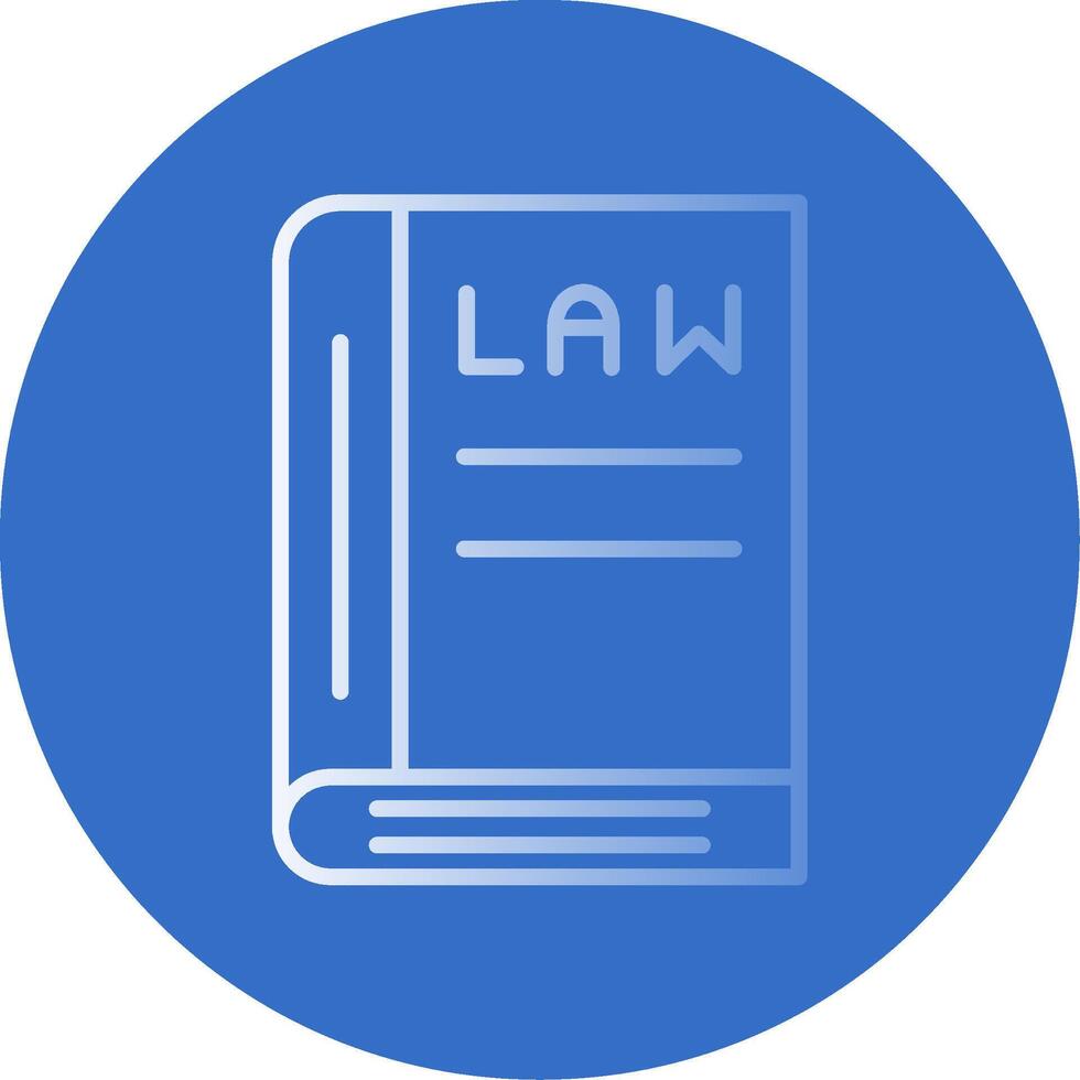 Law Book Flat Bubble Icon vector