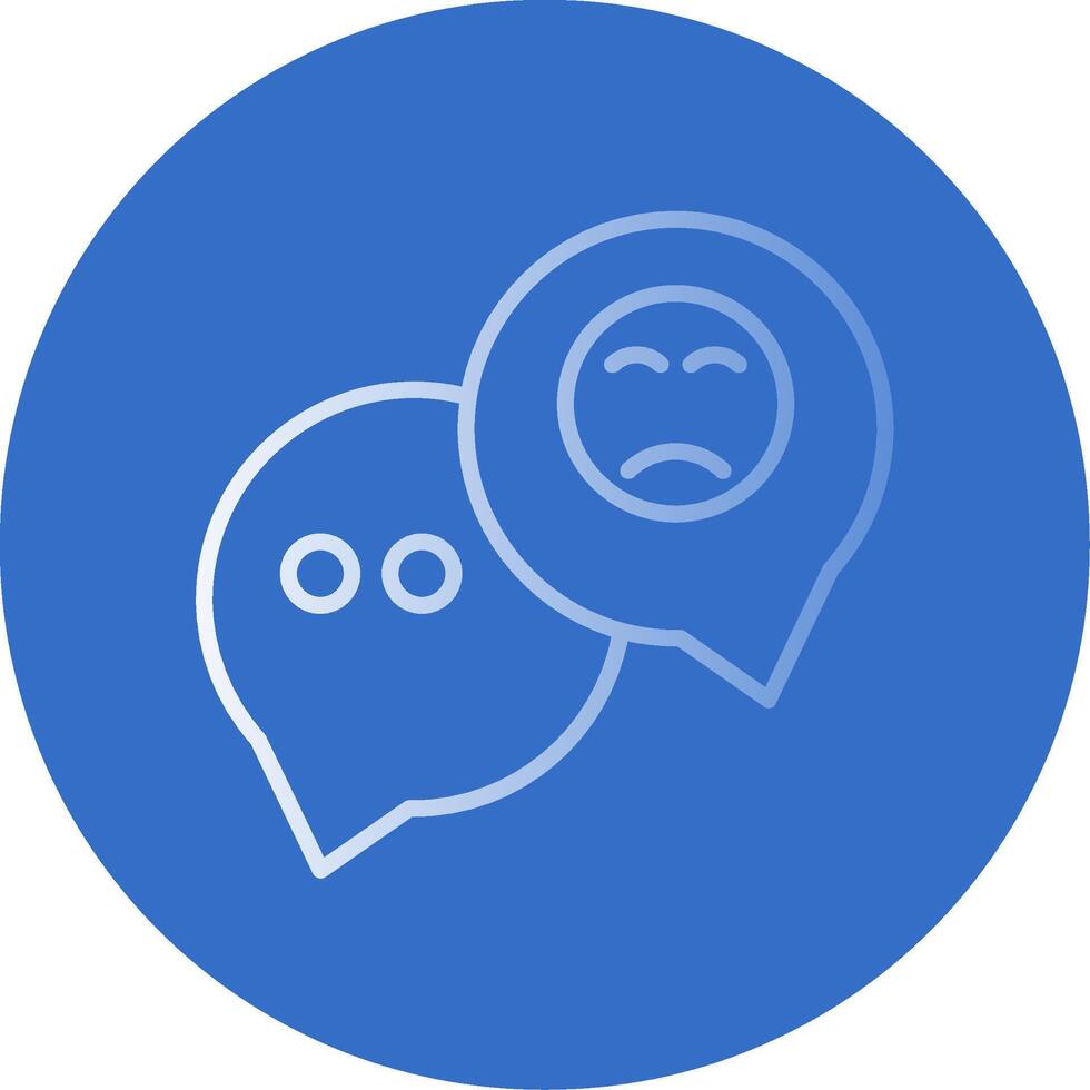 Speech Bubble Flat Bubble Icon vector