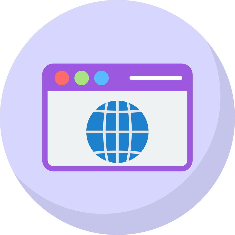 Web Flat Bubble Icon vector