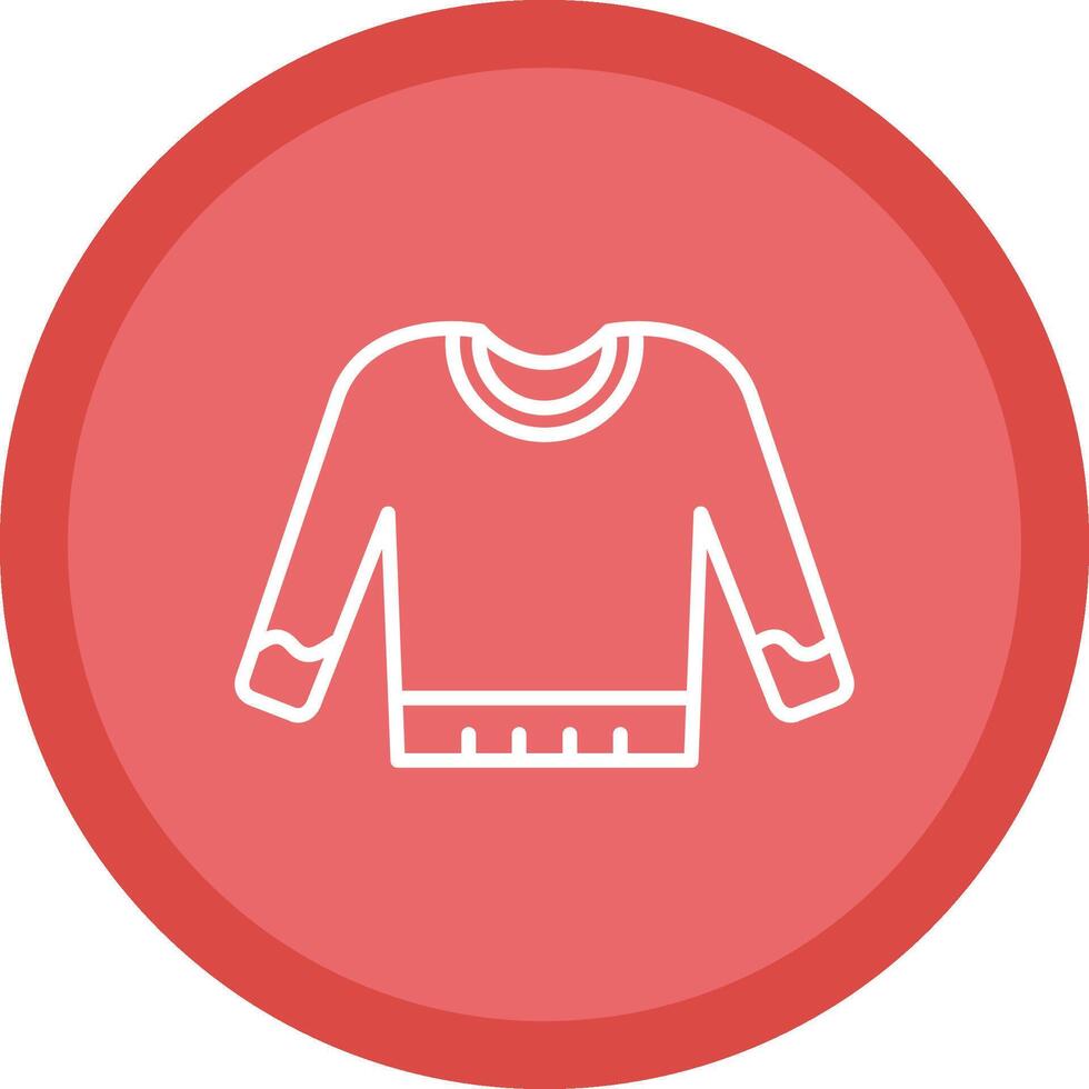 Jumper Line Multi Circle Icon vector
