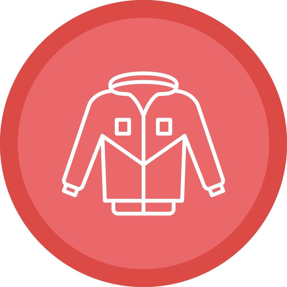 Jacket Line Multi Circle Icon vector