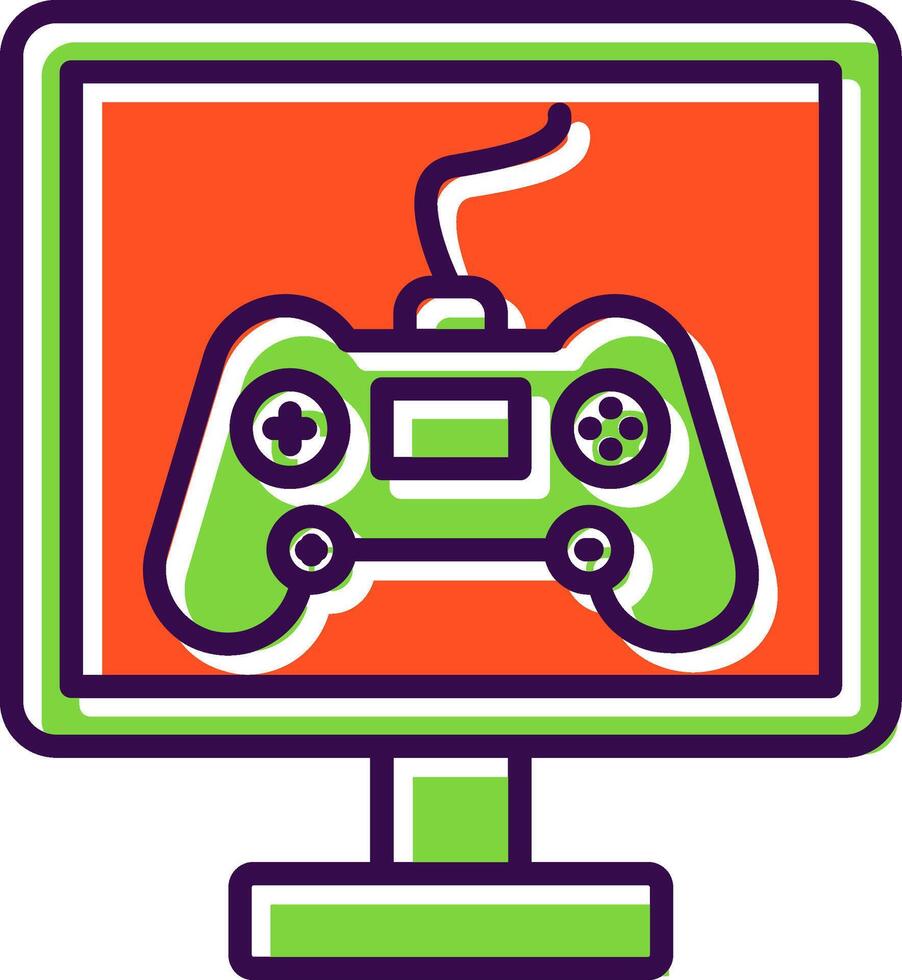 Gaming filled Design Icon vector