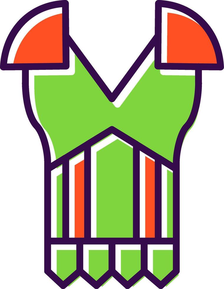 Armour filled Design Icon vector