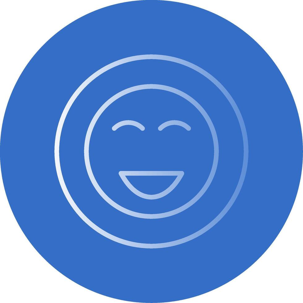 Happy Flat Bubble Icon vector