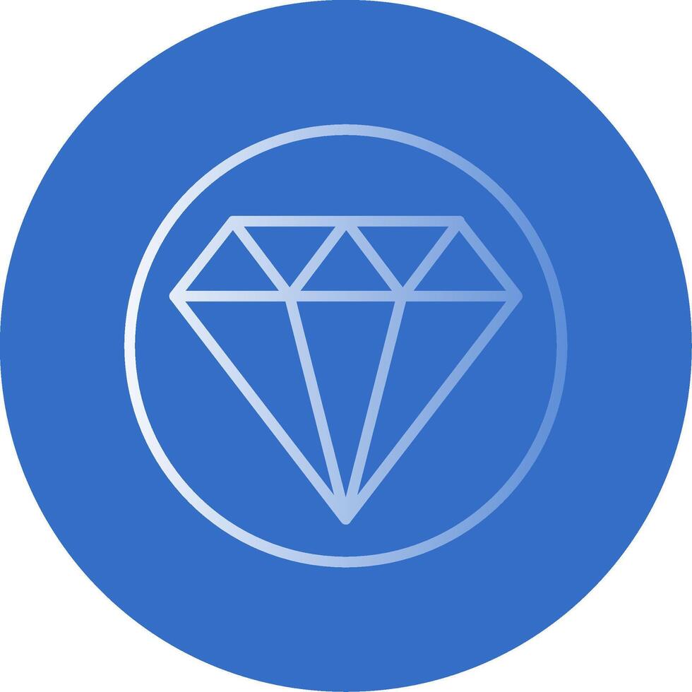 diamante plano burbuja icono vector