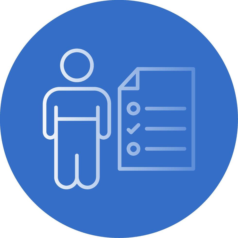 Responsibilaty Flat Bubble Icon vector