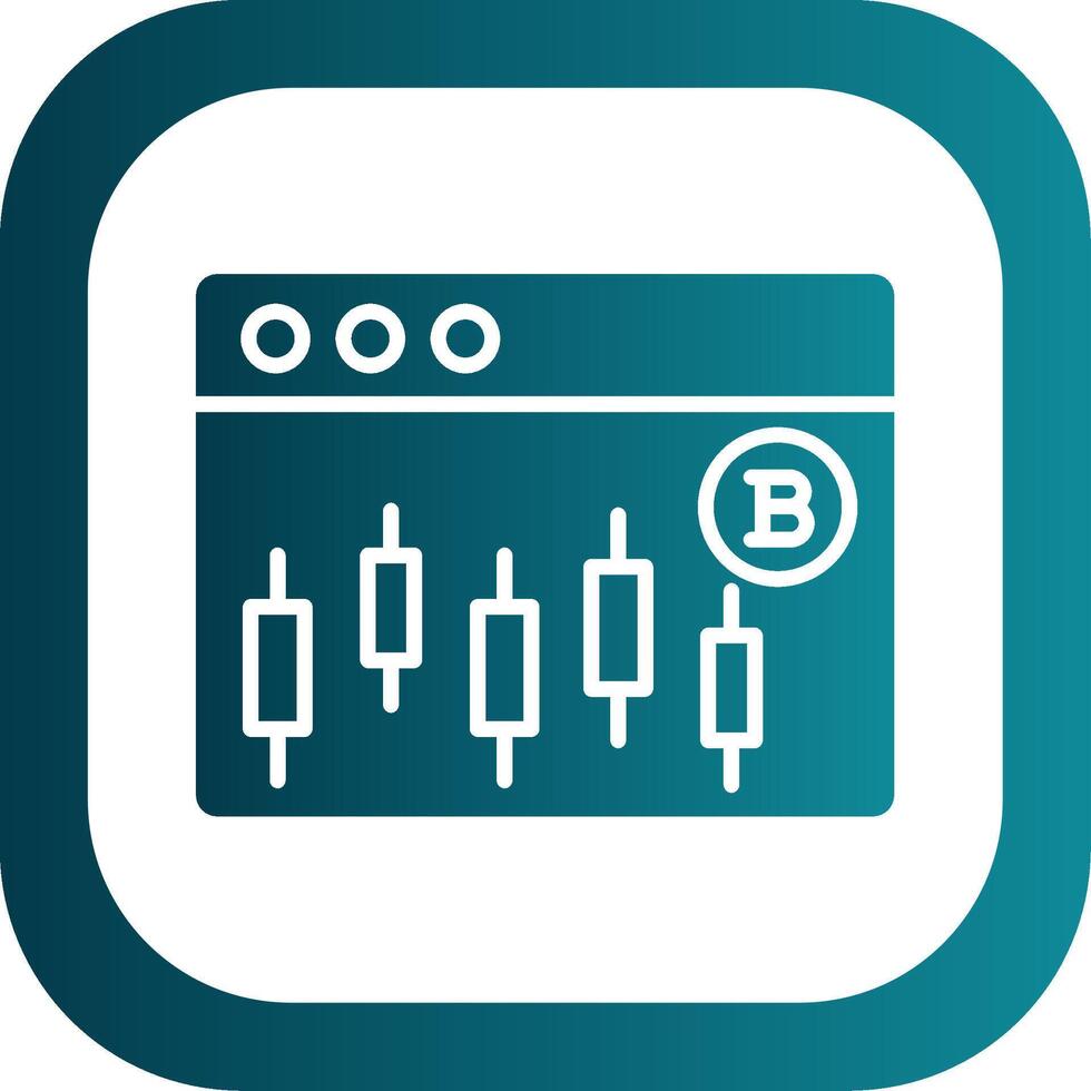 Stocks Stocks Glyph Gradient Corner Icon vector
