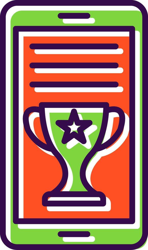 Onfilled Design Award filled Design Icon vector
