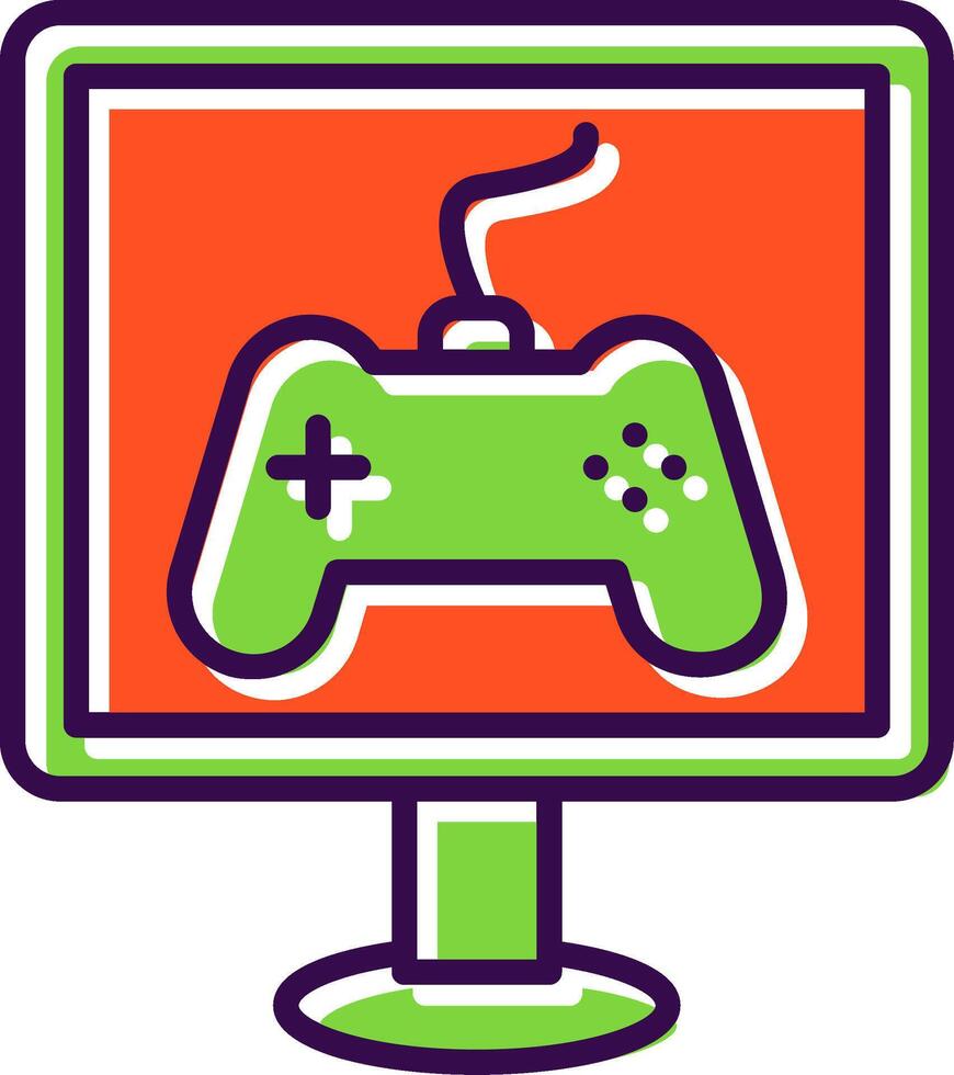 Gaming filled Design Icon vector