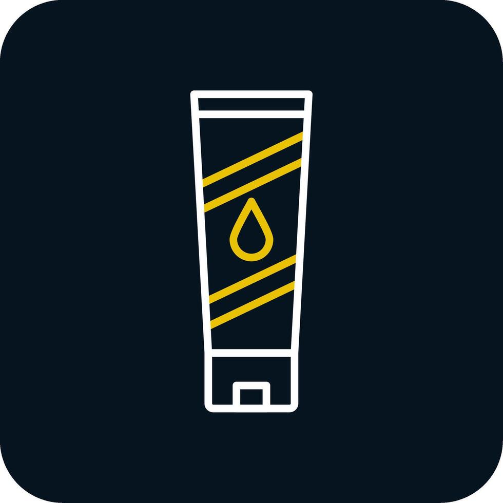 Toner Line Red Circle Icon vector