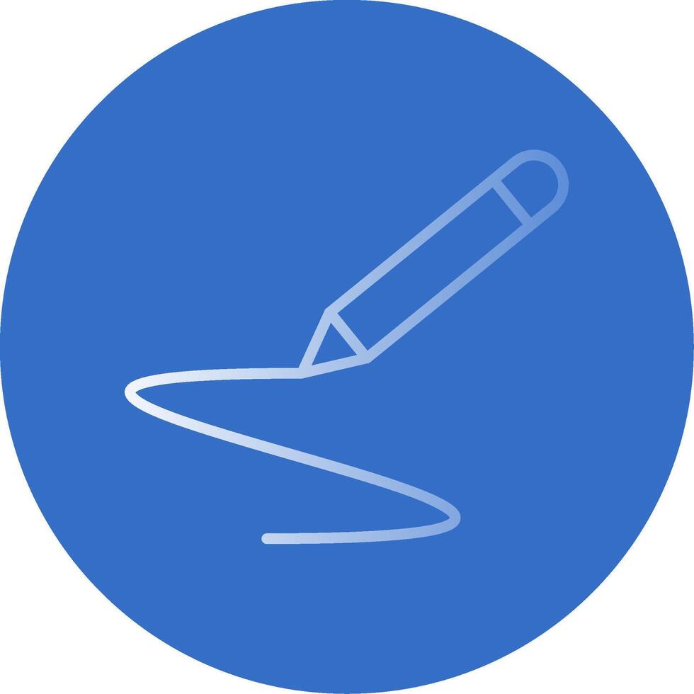 Writing Flat Bubble Icon vector