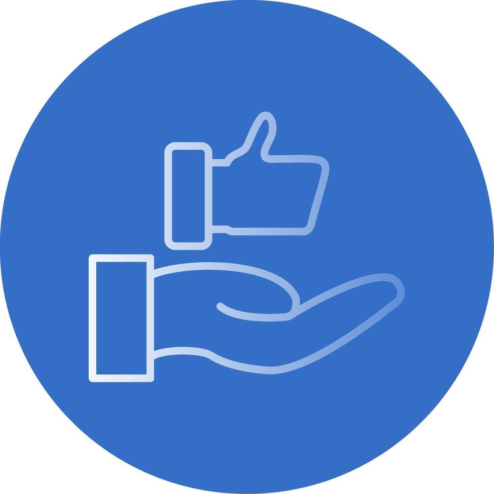 Customer Satisfaction Flat Bubble Icon vector