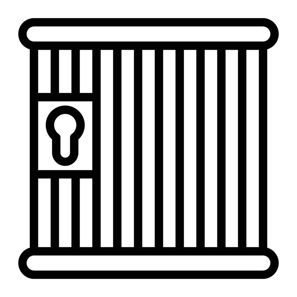 Locker Line Icon Design vector