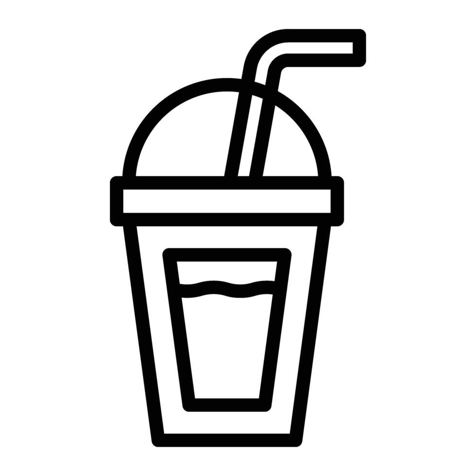 Juice Line Icon Design vector