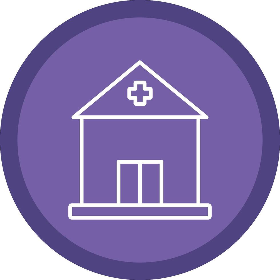 Building Line Multi Circle Icon vector