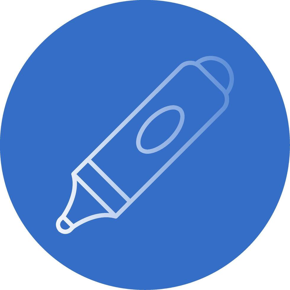 Marker Flat Bubble Icon vector
