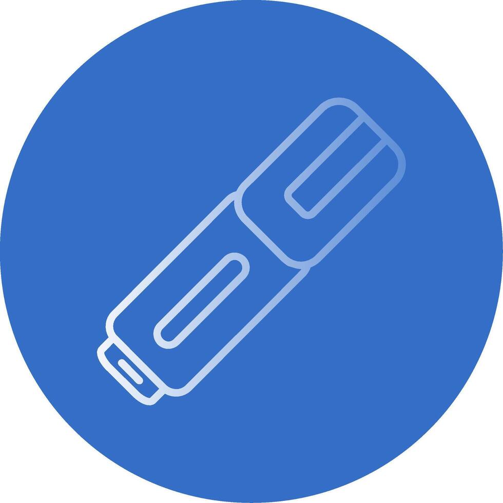 Highlighter Flat Bubble Icon vector