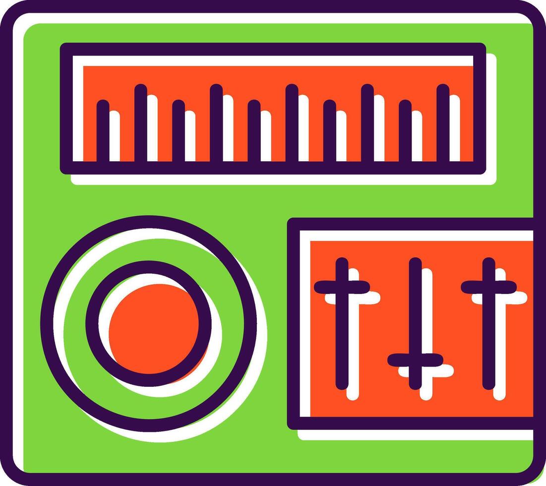 Sound Mixer filled Design Icon vector
