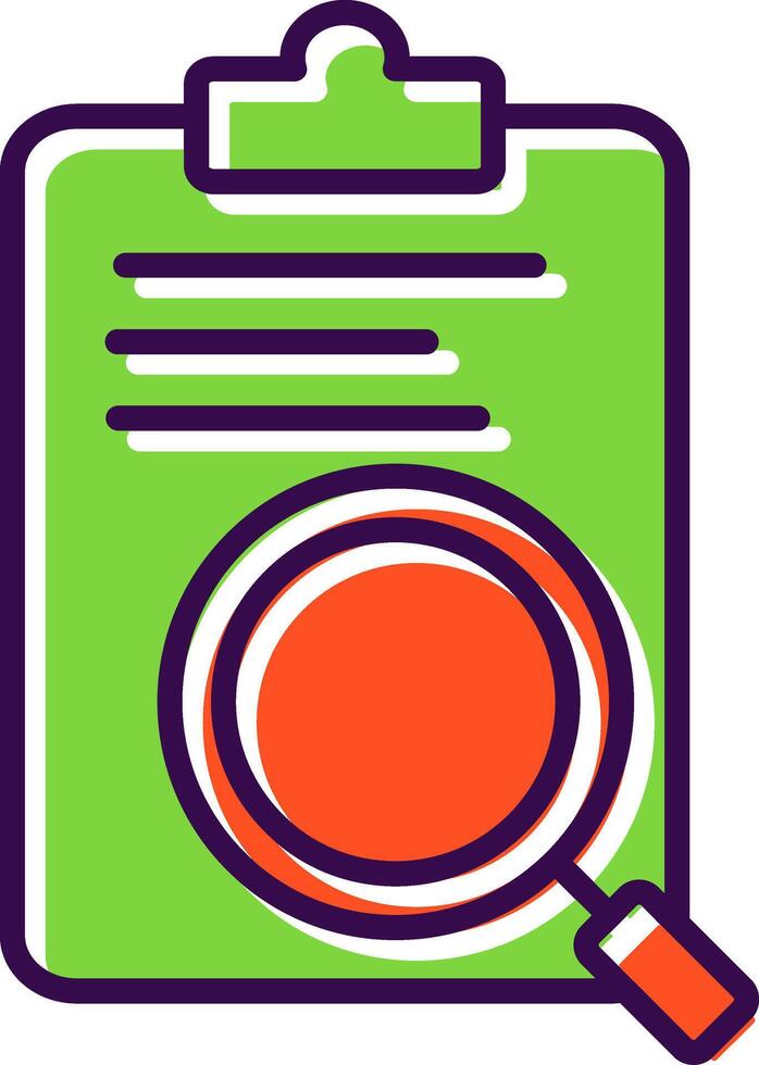 Review filled Design Icon vector