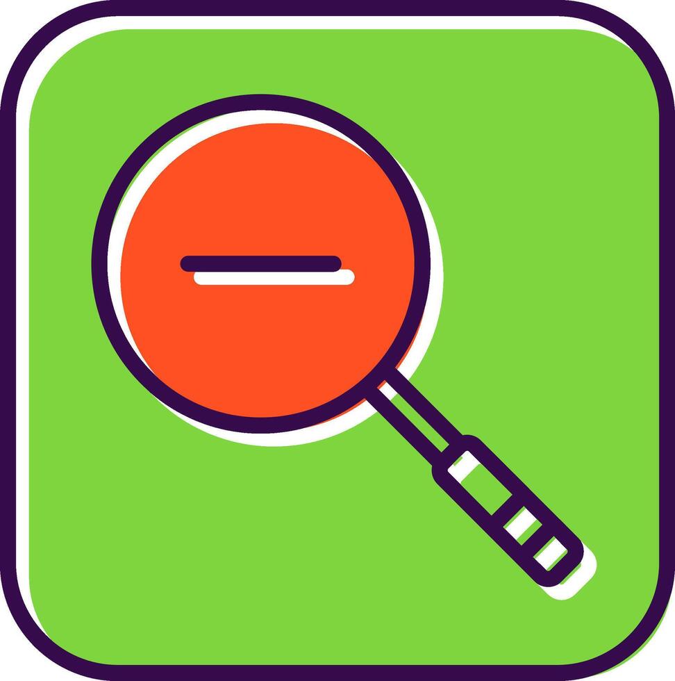 Zoom Out filled Design Icon vector
