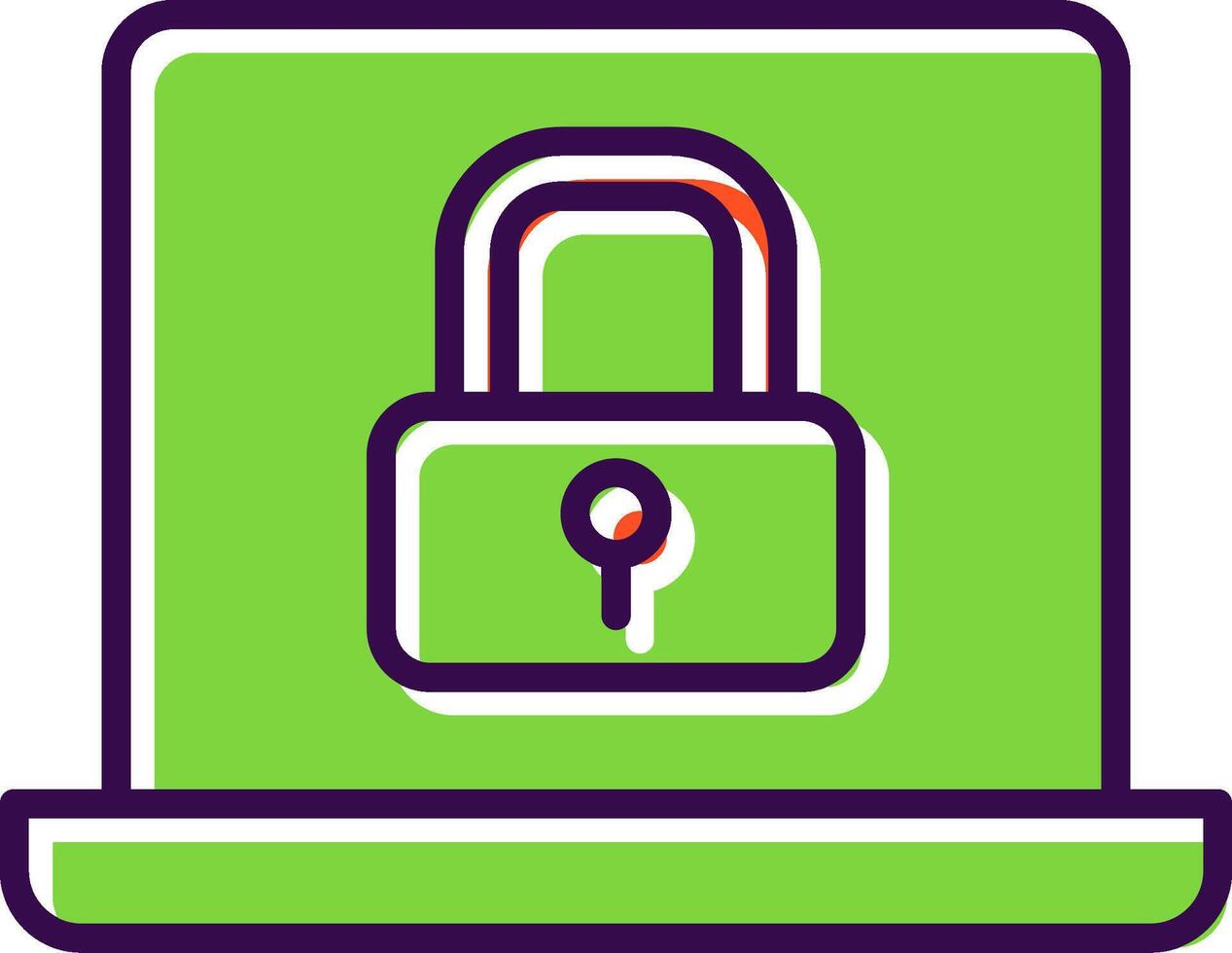 Security filled Design Icon vector