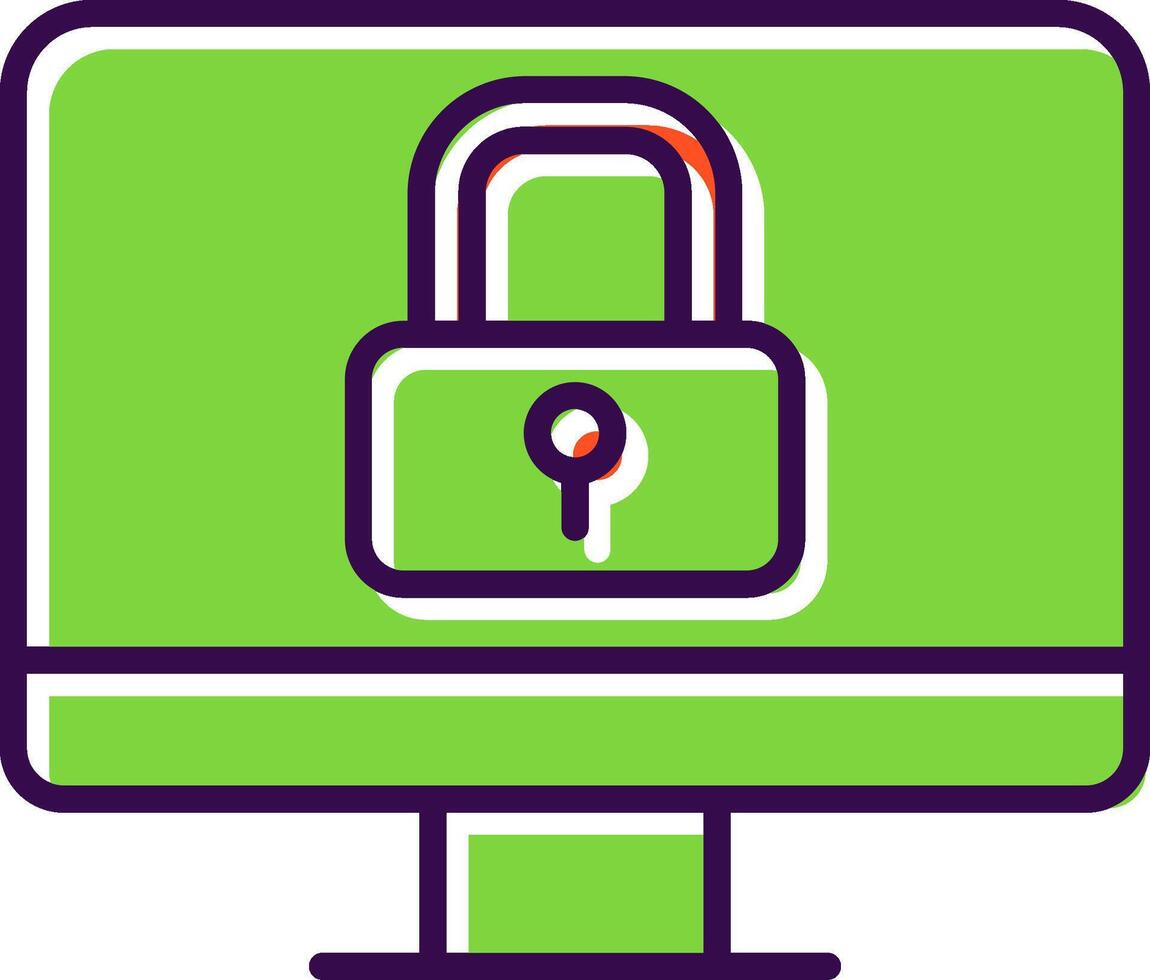 Security filled Design Icon vector