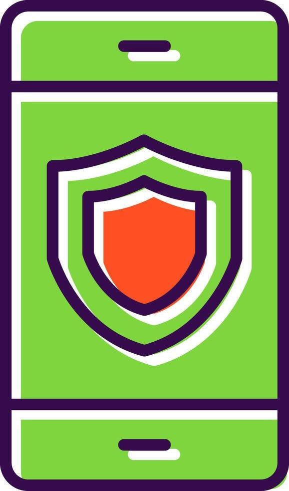 Security filled Design Icon vector