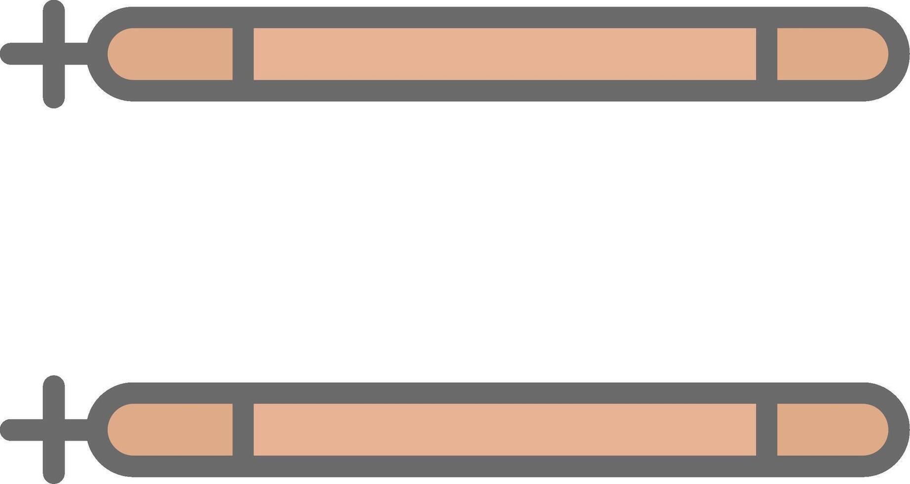 Sticks Line Filled Light Icon vector