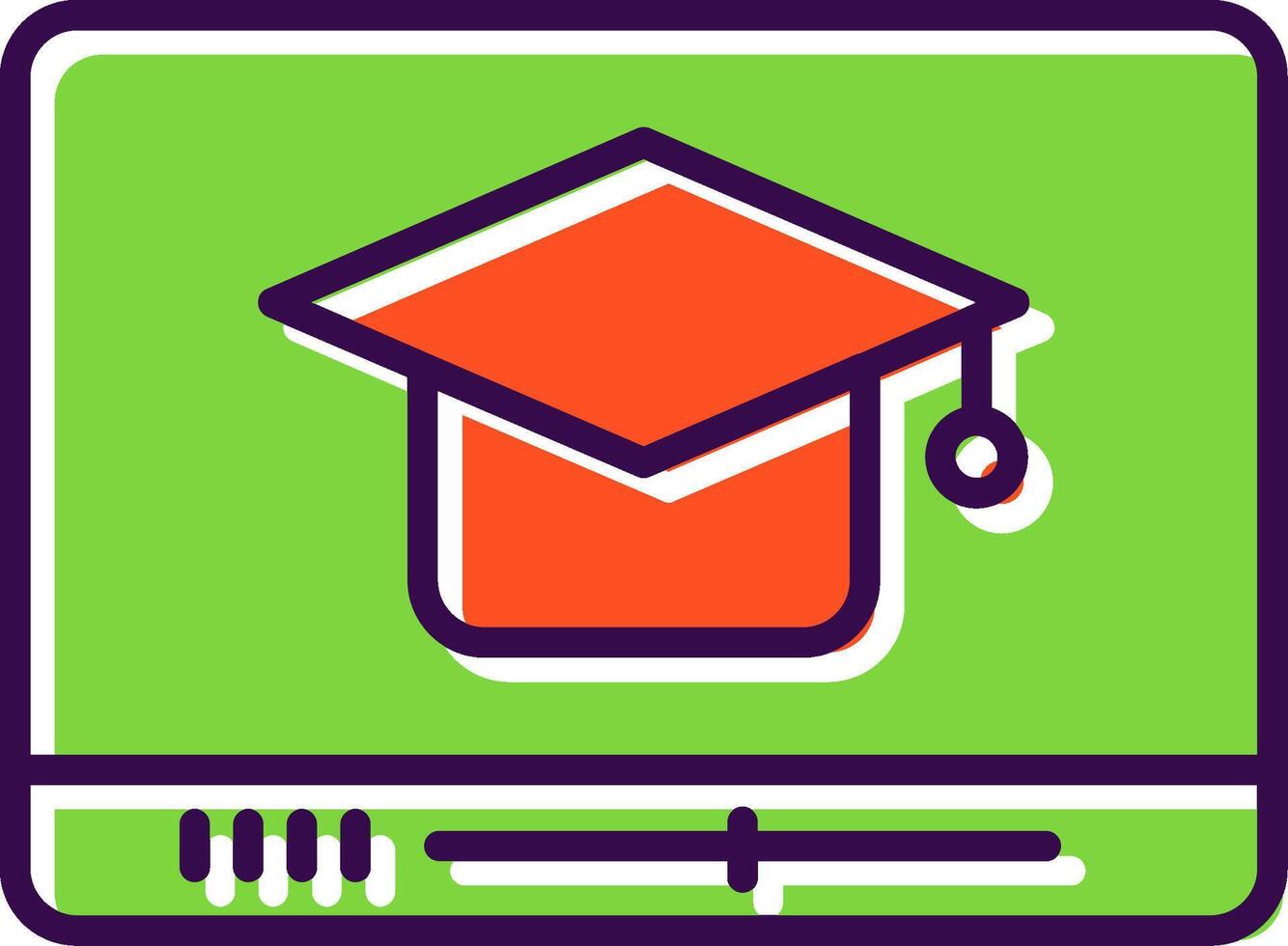 Educational filled Design Icon vector