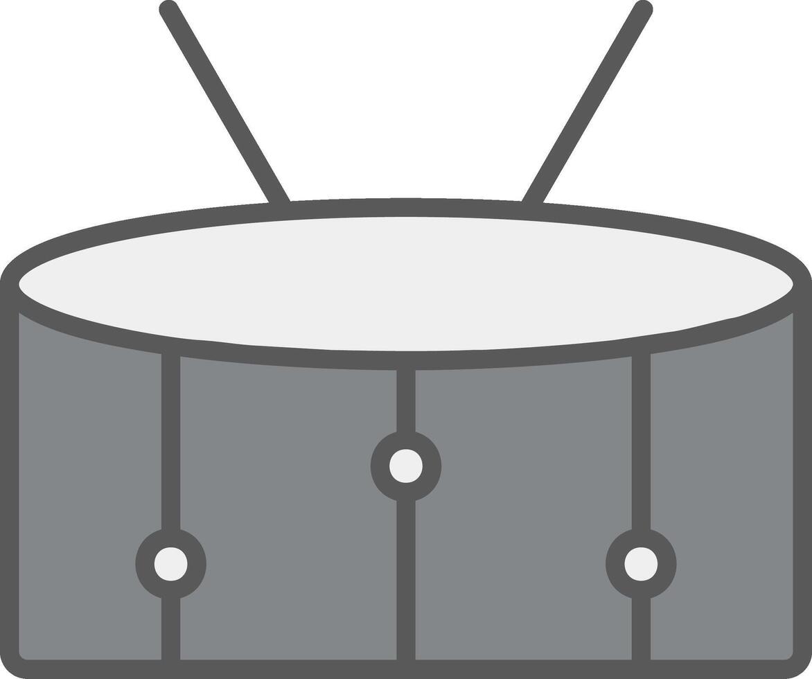 Snare Line Filled Light Icon vector