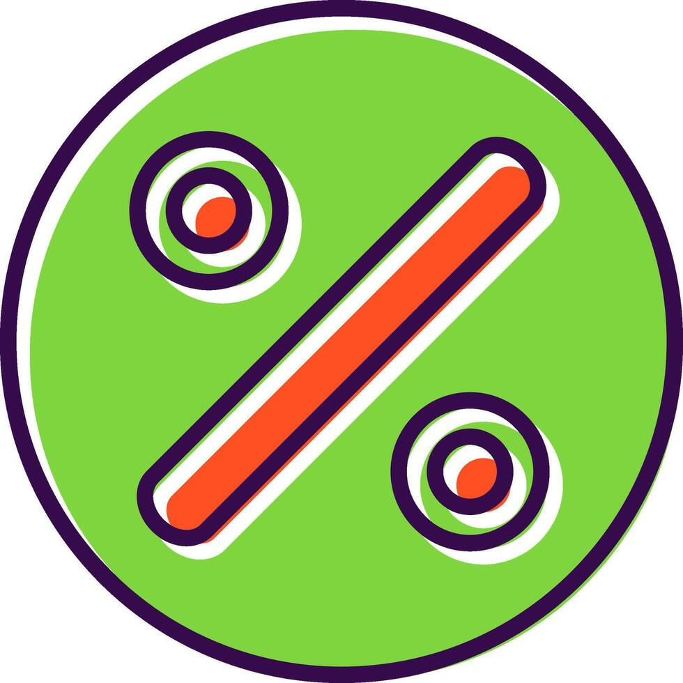 Divide filled Design Icon vector
