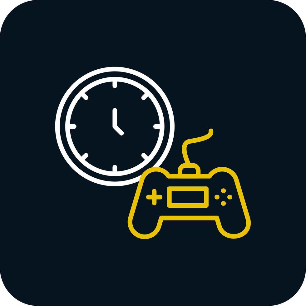 Time Line Red Circle Icon vector
